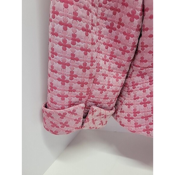 Liz Claiborne 90s‎ Vtg Women's Long Sleeve Pink Button Up Blazer Sz 8 - Picture 12 of 13